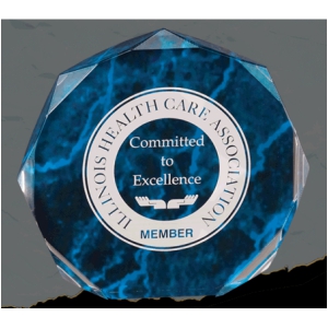 Blue Marble Octagon Acrylic